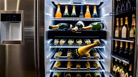 temperature for champagne in refrigerator.